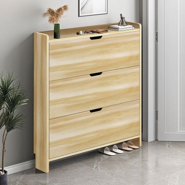 Παπουτσοθήκη MDF - Melamine Απόχρωση Sonoma  80x17x115cm [-Φυσικό-] [-MDF - Κόντρα Πλακέ - Καπλαμάς - Νοβοπάν-, -Melamine-] Ε8330,3