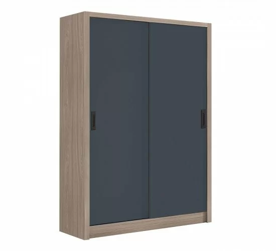 VANITY Ντουλάπα Δίφυλλη - Συρόμενη, Αποχρώσεων Sonoma Oak & Grey  120x60x200cm [-Ανθρακί-, -Καρυδί-] [-MDF - Κόντρα Πλακέ - Καπλαμάς - Νοβοπάν-] Ε7354,1