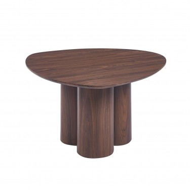 LEBRON Τραπεζάκι Σαλονιού-Καθιστικού, ΜDF Απόχρωση Καρυδί  80x80x45cm [-Καρυδί-] [-MDF - Κόντρα Πλακέ - Καπλαμάς - Νοβοπάν-] Ε7697,1