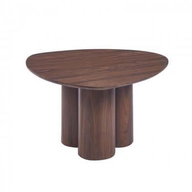 LEBRON Τραπεζάκι Σαλονιού-Καθιστικού, ΜDF Απόχρωση Καρυδί  80x80x45cm [-Καρυδί-] [-MDF - Κόντρα Πλακέ - Καπλαμάς - Νοβοπάν-] Ε7697,1