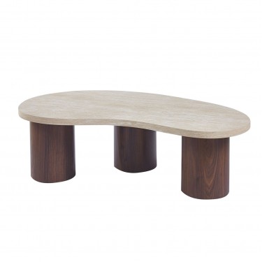 LAMBERT Τραπεζάκι Σαλονιού-Καθιστικού, ΜDF Απόχρωση Natural Stone-Καρυδί  130x70x40cm [-Καρυδί-, -Φυσικό-] [-MDF - Κόντρα Πλακέ - Καπλαμάς - Νοβοπάν-] Ε7698,1