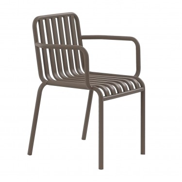 MODIAL Πολυθρόνα Μέταλλο Βαφή Cappuccino  60x51x82cm [-Μπεζ-Tortora-Sand-Cappuccino-] [-Μέταλλο-] Ε5490,2