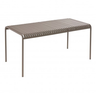 MODIAL Τραπέζι Μέταλλο Βαφή Cappuccino  159x80x75cm [-Μπεζ-Tortora-Sand-Cappuccino-] [-Μέταλλο-] Ε5491,2