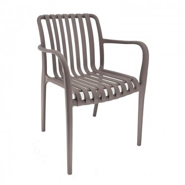 MODA-N Πολυθρόνα Στοιβαζόμενη PP, Στοιβαζόμενη Απόχρωση Mocha  56x57x81cm [-Μπεζ-Tortora-Sand-Cappuccino-] [-PP - PC - ABS-] Ε3800,3Ν