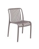 MODA-Ν Καρέκλα Στοιβαζόμενη PP, Απόχρωση Mocha  51x57x78cm [-Μπεζ-Tortora-Sand-Cappuccino-] [-PP - PC - ABS-] Ε3801,3Ν