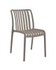 MODA-Ν Καρέκλα Στοιβαζόμενη PP, Απόχρωση Mocha  51x57x78cm [-Μπεζ-Tortora-Sand-Cappuccino-] [-PP - PC - ABS-] Ε3801,3Ν
