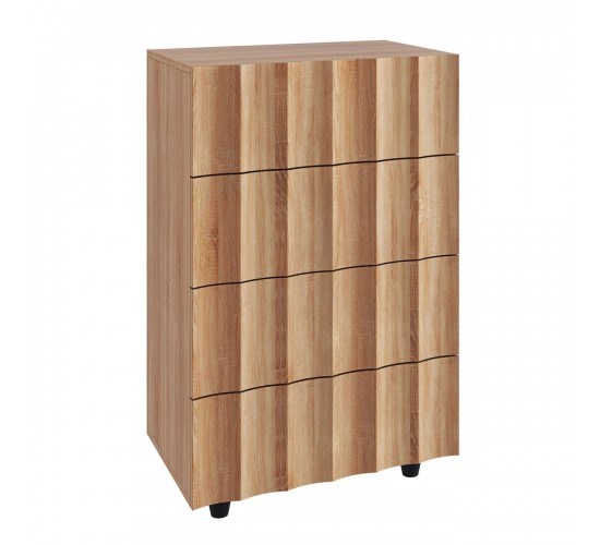 MOTION Συρταριέρα με 4 Συρτάρια, Απόχρωση Φυσικό  60x40x94cm Ε7502,1