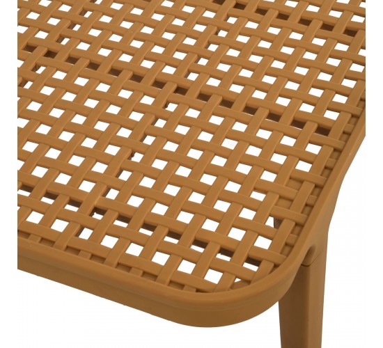 MALAGA Set Σαλόνι Κήπου 4τεμ, PP-UV Κροκί  2 Πολυθρ 1 Καναπ 1 Τραπεζάκι Ε320,S1