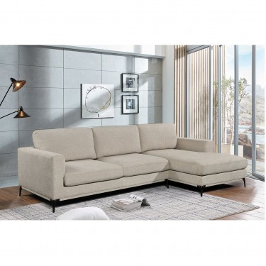 BANCO Καναπές Σαλονιού - Καθιστικού, Γωνία Αναστρέψιμος Ύφασμα Μπεζ  300x170x105cm H.99cm [-Μπεζ-Tortora-Sand-Cappuccino-] [-Ύφασμα-] Ε9505,1