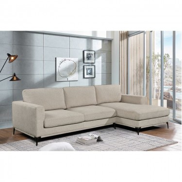 BANCO Καναπές Σαλονιού - Καθιστικού, Γωνία Αναστρέψιμος Ύφασμα Μπεζ  300x170x105cm H.99cm [-Μπεζ-Tortora-Sand-Cappuccino-] [-Ύφασμα-] Ε9505,1