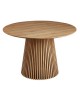 RIM-II Τραπέζι Ροτόντα Τραπεζαρίας, ΜDF Απόχρωση Φυσικό  Φ120cm H.75cm [-Φυσικό-] [-MDF - Κόντρα Πλακέ - Καπλαμάς - Νοβοπάν-] Ε7667,1