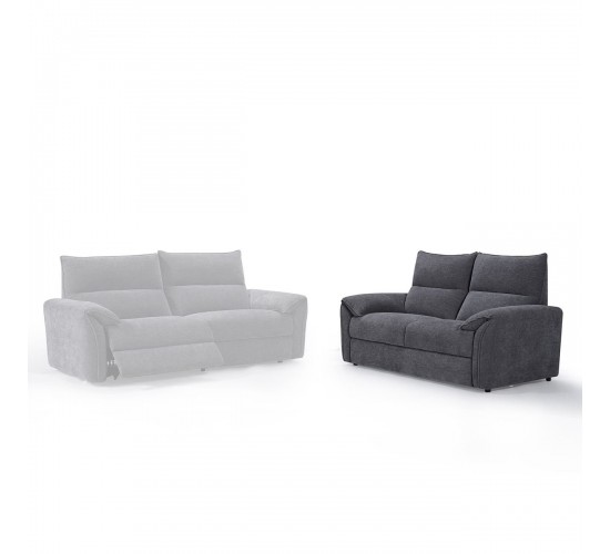 DALLAS Καναπές 2-θέσιος Σαλονιού - Καθιστικού, Ύφασμα Γκρι  166x95x98cm [-Γκρι-] [-Ύφασμα-] Ε9502,12