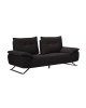 SELENA Καναπές 2-θέσιος Σαλονιού - Καθιστικού, Ύφασμα Ανθρακί, Μεταφερόμενη πλάτη  193x99/115x95cm [-Ανθρακί-] [-Ύφασμα-] Ε9501,22