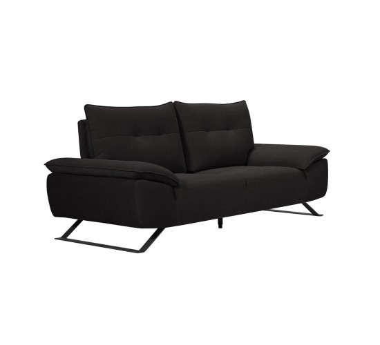 SELENA Καναπές 2-θέσιος Σαλονιού - Καθιστικού, Ύφασμα Ανθρακί, Μεταφερόμενη πλάτη  193x99/115x95cm [-Ανθρακί-] [-Ύφασμα-] Ε9501,22