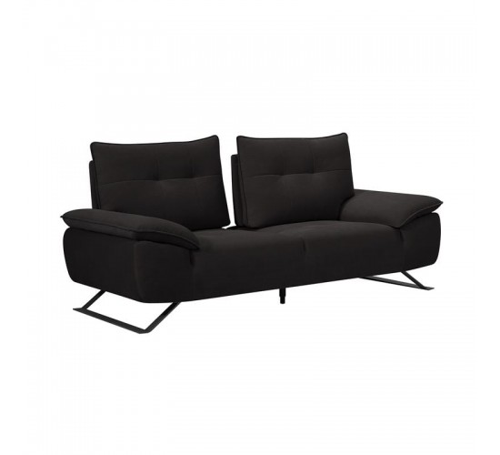 SELENA Καναπές 2-θέσιος Σαλονιού - Καθιστικού, Ύφασμα Ανθρακί, Μεταφερόμενη πλάτη  193x99/115x95cm [-Ανθρακί-] [-Ύφασμα-] Ε9501,22