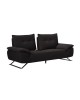 SELENA Καναπές 2-θέσιος Σαλονιού - Καθιστικού, Ύφασμα Ανθρακί, Μεταφερόμενη πλάτη  193x99/115x95cm [-Ανθρακί-] [-Ύφασμα-] Ε9501,22