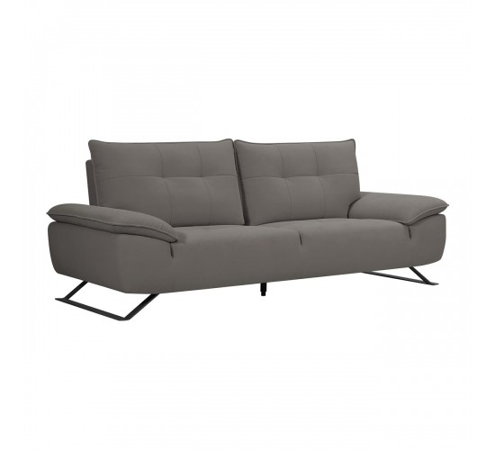SELENA Καναπές 3-θέσιος Σαλονιού - Καθιστικού, Ύφασμα Γκρι, Μεταφερόμενη πλάτη  225x99/115x95cm [-Γκρι-] [-Ύφασμα-] Ε9501,13