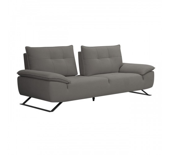 SELENA Καναπές 3-θέσιος Σαλονιού - Καθιστικού, Ύφασμα Γκρι, Μεταφερόμενη πλάτη  225x99/115x95cm [-Γκρι-] [-Ύφασμα-] Ε9501,13