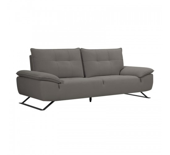 SELENA Καναπές 3-θέσιος Σαλονιού - Καθιστικού, Ύφασμα Γκρι, Μεταφερόμενη πλάτη  225x99/115x95cm [-Γκρι-] [-Ύφασμα-] Ε9501,13