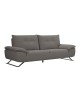 SELENA Καναπές 3-θέσιος Σαλονιού - Καθιστικού, Ύφασμα Γκρι, Μεταφερόμενη πλάτη  225x99/115x95cm [-Γκρι-] [-Ύφασμα-] Ε9501,13