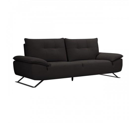 SELENA Καναπές 3-θέσιος Σαλονιού - Καθιστικού, Ύφασμα Ανθρακί, Μεταφερόμενη πλάτη  225x99/115x95cm [-Ανθρακί-] [-Ύφασμα-] Ε9501,23