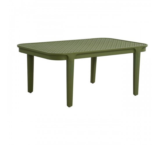 MALAGA Set Σαλόνι Κήπου 4τεμ, PP-UV Πράσινο  2 Πολυθρ 1 Καναπ 1 Τραπεζάκι Ε320,S2