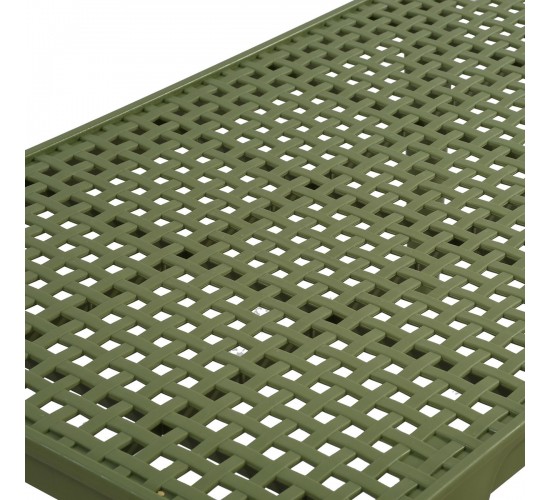 MALAGA Set Σαλόνι Κήπου 4τεμ, PP-UV Πράσινο  2 Πολυθρ 1 Καναπ 1 Τραπεζάκι Ε320,S2