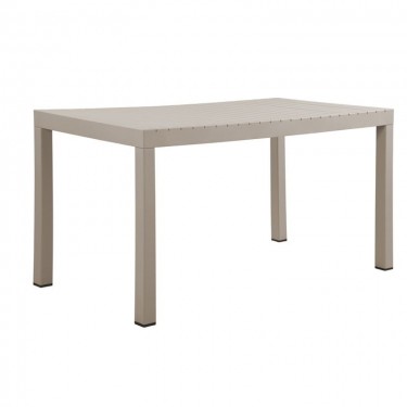 DALTON Τραπέζι Κήπου-Βεράντας Μέταλλο Βαφή Γκρι, PP-UV Γκρι  141x70x74cm [-Γκρι-] [-PP - PC - ABS-, -Μέταλλο-] Ε3156,2