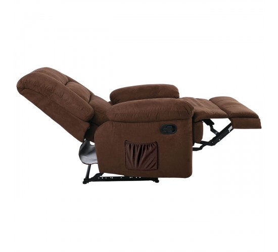 JULIA Massage Πολυθρόνα Relax Σαλονιού - Καθιστικού, Ύφασμα Καφέ  93x90x100cm [-Καφέ-] [-Ύφασμα-] Ε971,1Μ