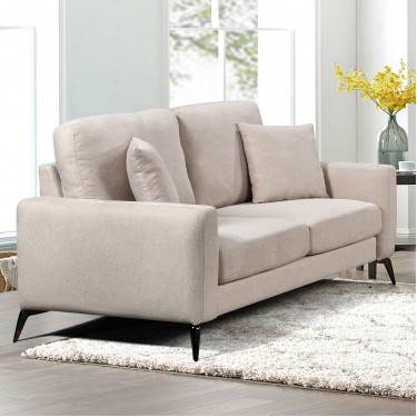 TIPO Kαναπές 2Θέσιος Σαλονιού- Καθιστικού, Ύφασμα Μπεζ  163x88x92cm [-Μπεζ-Tortora-Sand-Cappuccino-] [-Ύφασμα-] Ε9506,21