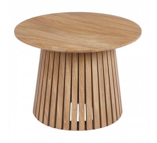 RIM-II Τραπεζάκι Σαλονιού-Καθιστικού, ΜDF Απόχρωση Φυσικό  Φ60cm H.42cm [-Φυσικό-] [-MDF - Κόντρα Πλακέ - Καπλαμάς - Νοβοπάν-] Ε7664,1