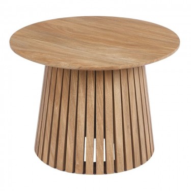 RIM-II Τραπεζάκι Σαλονιού-Καθιστικού, ΜDF Απόχρωση Φυσικό  Φ60cm H.42cm [-Φυσικό-] [-MDF - Κόντρα Πλακέ - Καπλαμάς - Νοβοπάν-] Ε7664,1