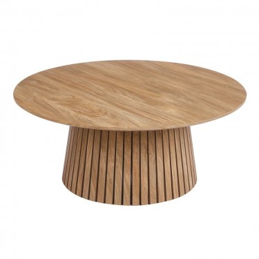 RIM-II Τραπεζάκι Σαλονιού-Καθιστικού, ΜDF Απόχρωση Φυσικό  Φ90cm H.38cm [-Φυσικό-] [-MDF - Κόντρα Πλακέ - Καπλαμάς - Νοβοπάν-] Ε7665,1