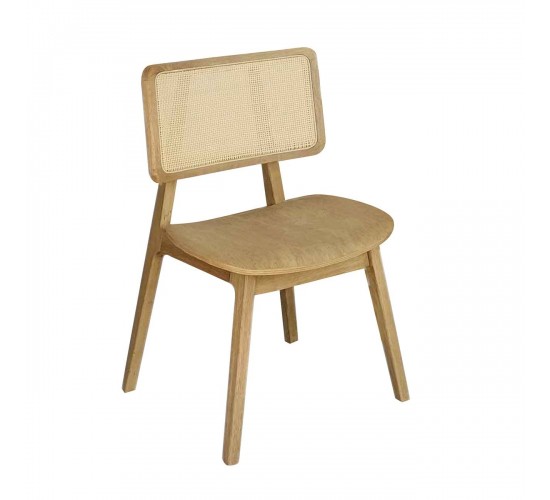 LORIAN Καρέκλα Τραπεζαρίας, Απόχρωση Φυσικό  48x54x82cm [-Φυσικό-] [-Ξύλο-] Ε7686,2