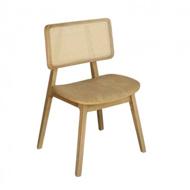 LORIAN Καρέκλα Τραπεζαρίας, Απόχρωση Φυσικό  49x58x82cm [-Φυσικό-] [-Ξύλο-] Ε7686,2