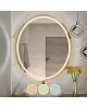 LED-3 Καθρέπτης Τοίχου Oval - Φωτιζόμενος - Αφής, με 3 επιλογές εναλλαγής χρωμάτων  60x70cm [-Διάφανο-] [-Γυαλί-] Ε7180,31