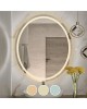LED-3 Καθρέπτης Τοίχου Oval - Φωτιζόμενος - Αφής, με 3 επιλογές εναλλαγής χρωμάτων  60x70cm [-Διάφανο-] [-Γυαλί-] Ε7180,31