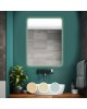 LED-5 Καθρέπτης Τοίχου - Φωτιζόμενος - Αφής, με 3 επιλογές εναλλαγής χρωμάτων  60x80cm [-Διάφανο-] [-Γυαλί-] Ε7180,51