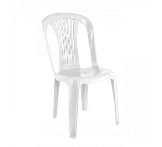 IRIDE-W Καρέκλα Στοιβαζόμενη, ΡΡ Άσπρο  47x52x86cm [-Άσπρο-] [-PP - PC - ABS-] Ε369,W