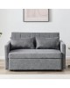 TEMPO-W Καναπές - Κρεβάτι, Με ανάκλιση πλάτης, Ύφασμα Γκρι  140x82x82 Κρεβάτι:120x175x41cm [-Γκρι-] [-Ύφασμα-] Ε998,4W