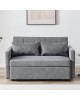 TEMPO-W Καναπές - Κρεβάτι, Με ανάκλιση πλάτης, Ύφασμα Γκρι  140x82x82 Κρεβάτι:120x175x41cm [-Γκρι-] [-Ύφασμα-] Ε998,4W