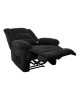 JULIA Massage Πολυθρόνα Relax Σαλονιού - Καθιστικού, Ύφασμα Μαύρο  93x90x100cm [-Μαύρο-] [-Ύφασμα-] Ε971,3Μ