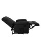 JULIA Massage Πολυθρόνα Relax Σαλονιού - Καθιστικού, Ύφασμα Μαύρο  93x90x100cm [-Μαύρο-] [-Ύφασμα-] Ε971,3Μ
