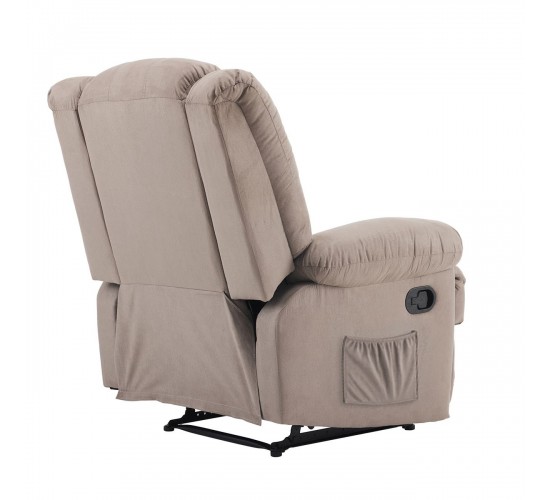 JULIA Massage Πολυθρόνα Relax Σαλονιού - Καθιστικού, Ύφασμα Cappuccino  93x90x100cm [-Μπεζ-Tortora-Sand-Cappuccino-] [-Ύφασμα-] Ε971,4Μ