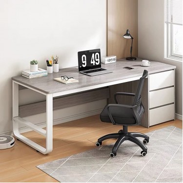 ΓΡΑΦΕΙΟ με 3 Συρτάρια Μέταλλο Βαφή Άσπρο - Grey  120x48x74cm [-Άσπρο-, -Γκρι-] [-Melamine-, -Μέταλλο-] ΕΟ4396,2