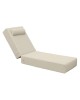 SUNLOUNGER Μαξιλάρι Ξαπλώστρας 20cm, Προσκέφαλο, Ύφασμα Water Repellent Sandy, Φερμουάρ  196(78 118)x60x20cm [-Γκρι-] [-Ύφασμα-] Ε2014,70