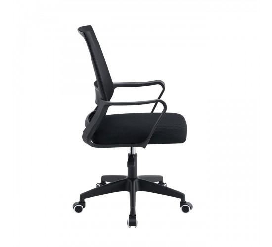 BF2112 Πολυθρόνα Γραφείου Ύφασμα Μαύρο Mesh  59x49x93/103cm [-Μαύρο-] [-Ύφασμα Mesh-] ΕΟ265,1