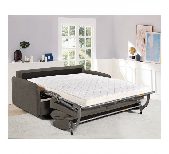 LESTER Καναπές - Κρεβάτι, Ύφασμα Σκούρο Καφέ  180x98x89  Κρεβάτι:145x190cm [-Καφέ-] [-Ύφασμα-] Ε9940,2