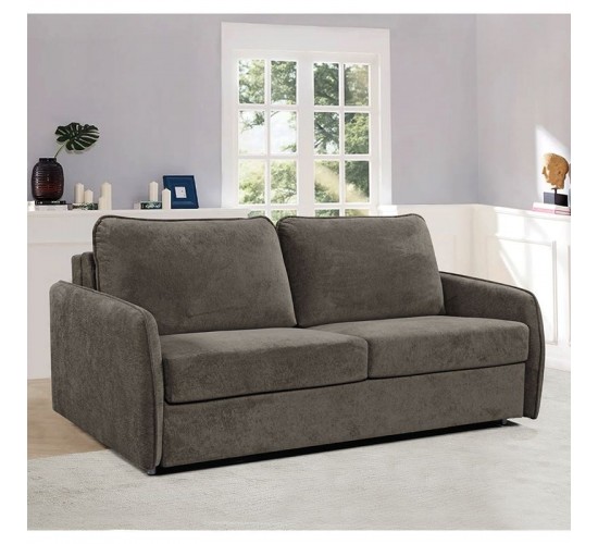 LESTER Καναπές - Κρεβάτι, Ύφασμα Σκούρο Καφέ  180x98x89  Κρεβάτι:145x190cm [-Καφέ-] [-Ύφασμα-] Ε9940,2