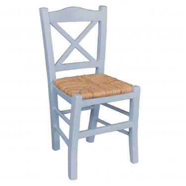 METRO Καρέκλα Οξιά Βαφή Εμποτισμού Λάκα Γκρι, Κάθισμα Ψάθα  43x47x88cm [-Γκρι-] [-Ξύλο-, -Ψάθα-] Ρ967,Ε10